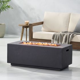 40" RECTANGULAR MGO FIRE PIT - 40 000 BTU