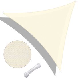 28' x 28' x 28' Triangle Sun Shade Sail/ Rice White