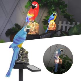 Parrot Decor Garden Solar Light (Color: Blue)